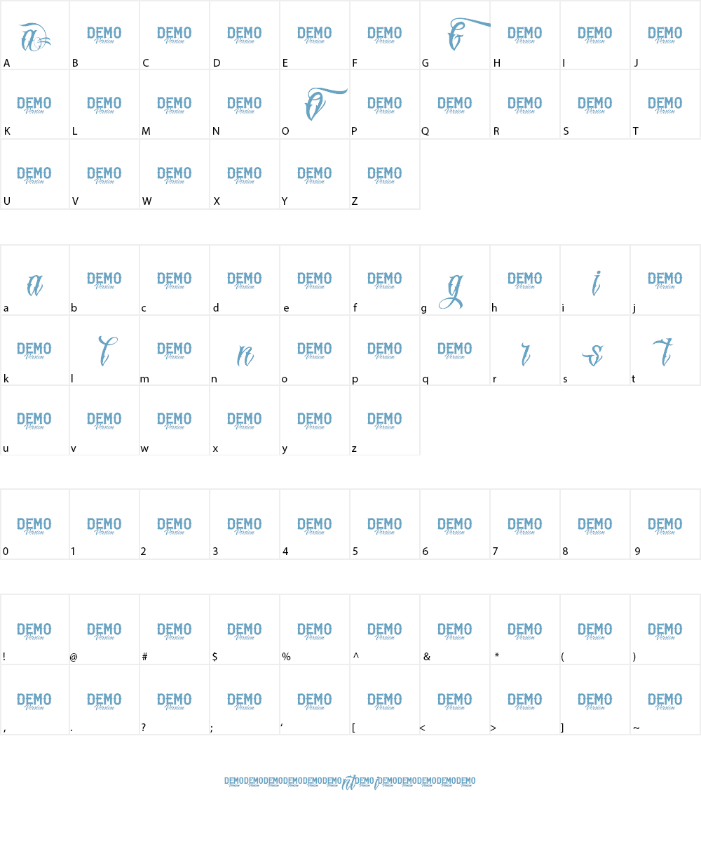 Original GangstA Font Character